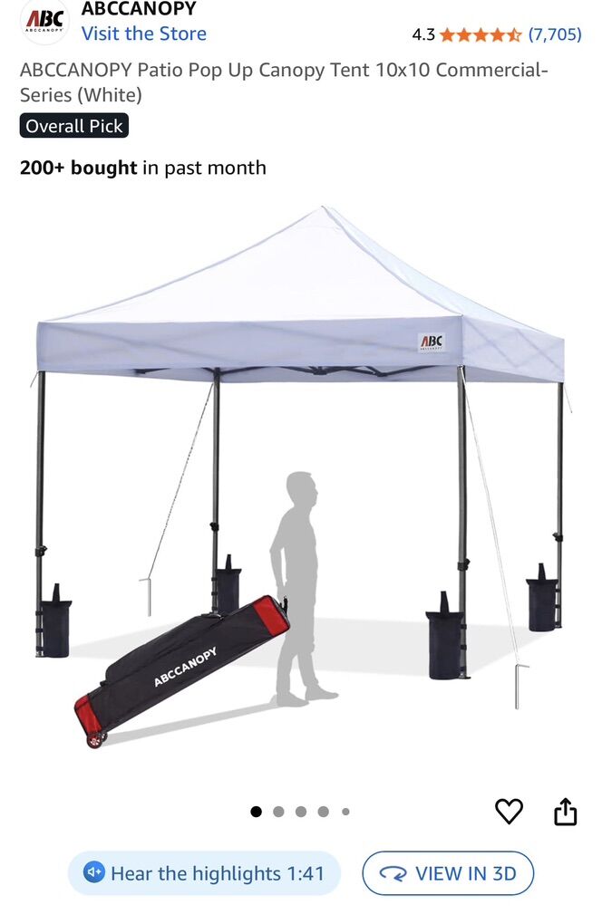 Abc Canopy Pop Ups