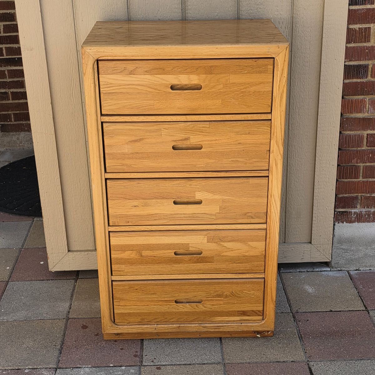 Vintage Tall 5 Drawer Dresser
