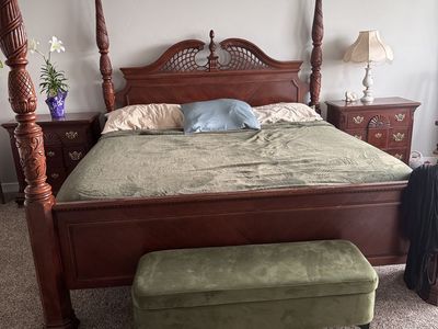 King, queen, cal king and side tables