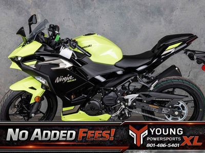 2026 Kawasaki Ninja® 500 ABS Metallic Yellowish Green/Ebony