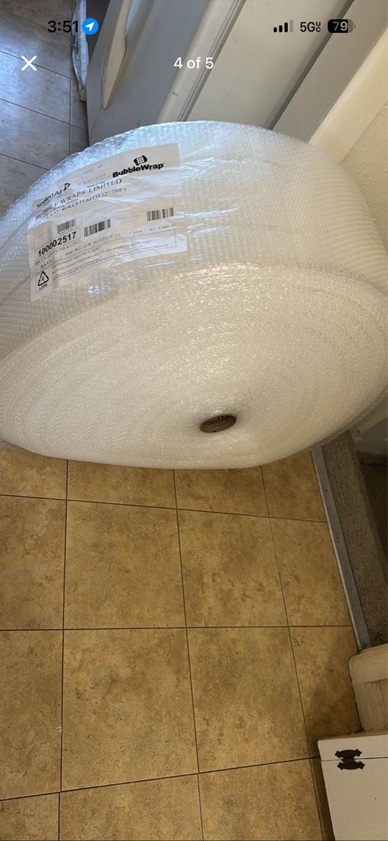 Sealed air bubble wrap! 12” X 750’ feet!  Give in to your bubble popping addiction?