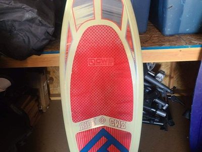 tall wide lake surf board easy learn tow rope hold