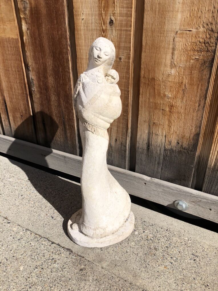 Woman And Baby Statue