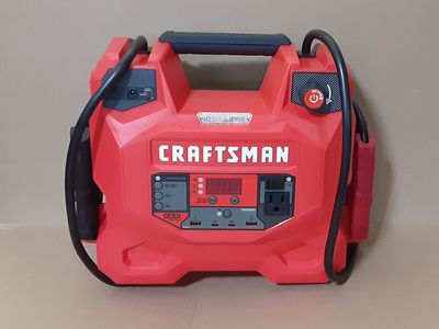 New CRAFTSMAN 1200 Peak Amp 12 -Volt Portable Car Battery Jump Starter, Auto Air Compressor, Portable Power Station