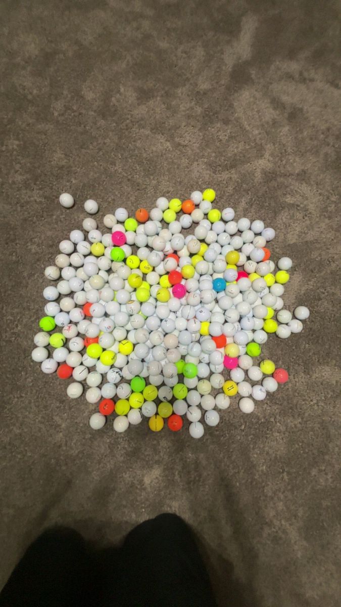 large variety of golf balls $.50 a peice 
