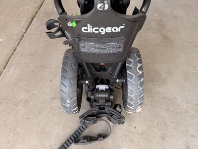 Clicgear 4.0 Golf Push Cart - 3-Wheel Design, Black