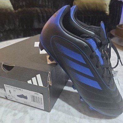 Adidas Goletto 6 IX FG/MG J Youth Soccer Futbol Cleats Black/Blue Size 6 with Box