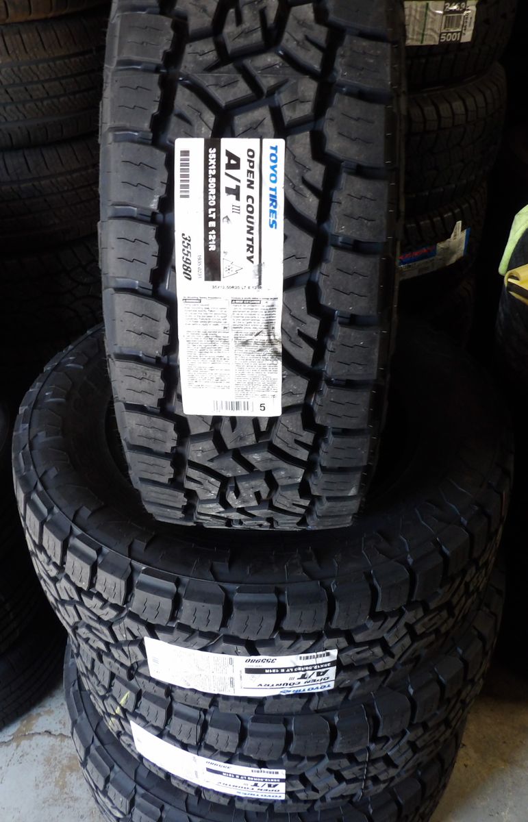 35X1250R20 TOYO OPEN COUNTRY A/T III SET OF NEW TIRES
