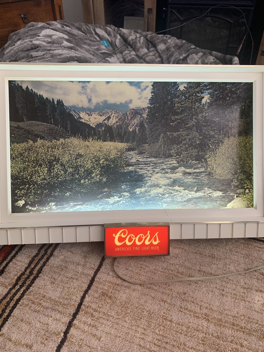 Vintage light up Coors sign