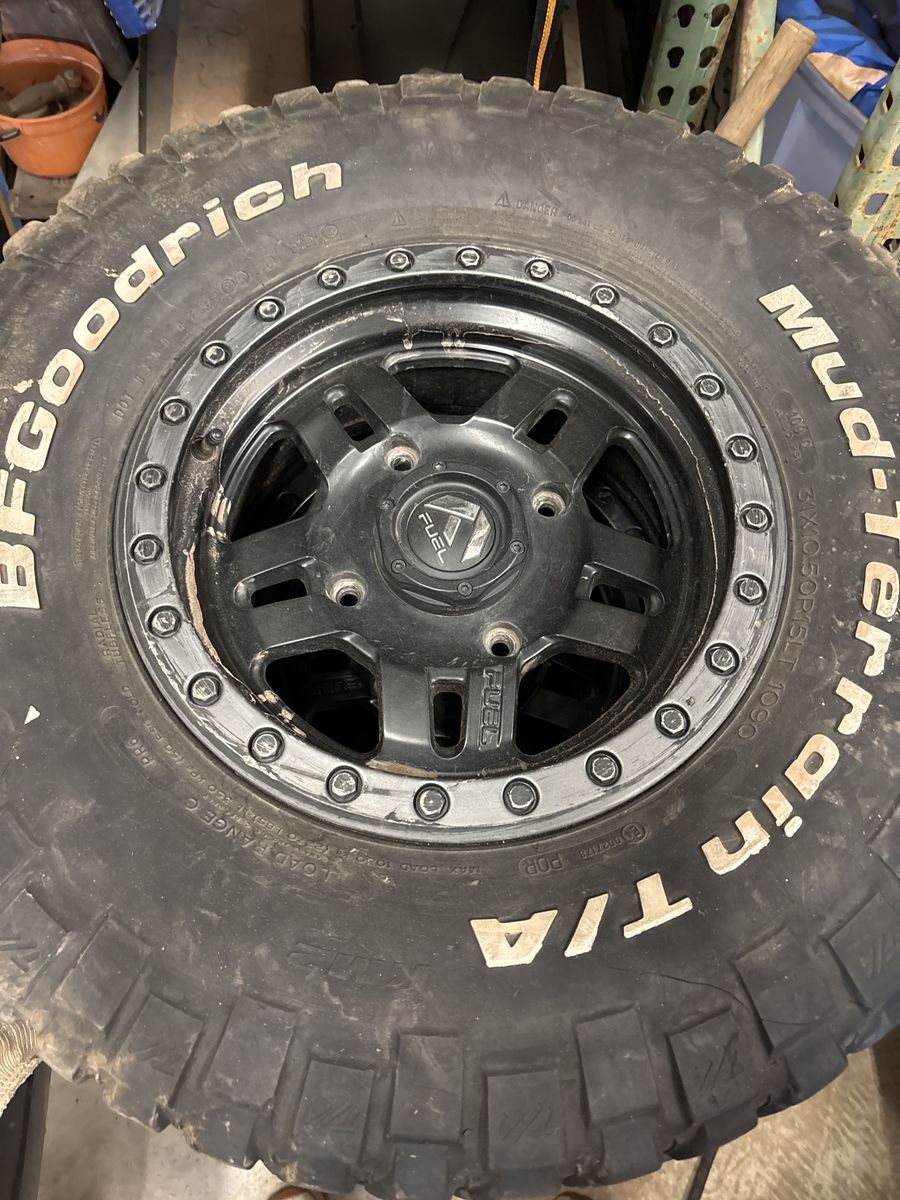 Fuel rims and BFG mud terrains