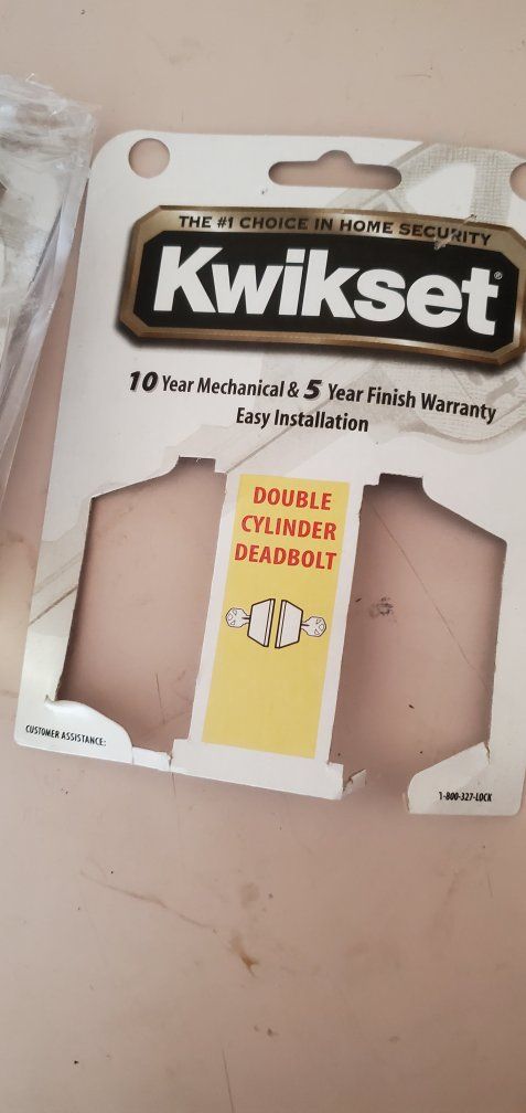 Kwikset Double Cylinder Deadbolt Brass Finish