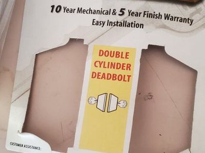 Kwikset Double Cylinder Deadbolt Brass Finish