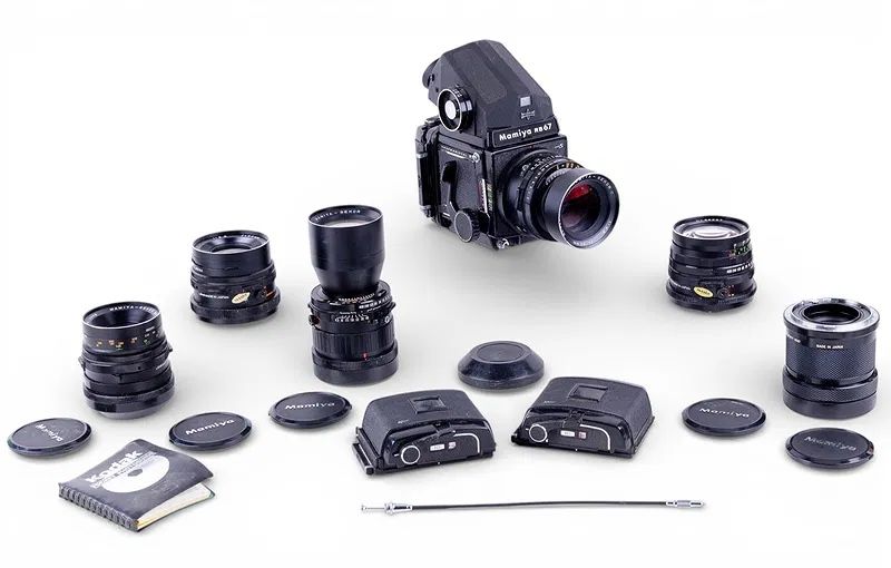 Mamiya RB67 Pro S Medium Format Camera / 5 Lenses