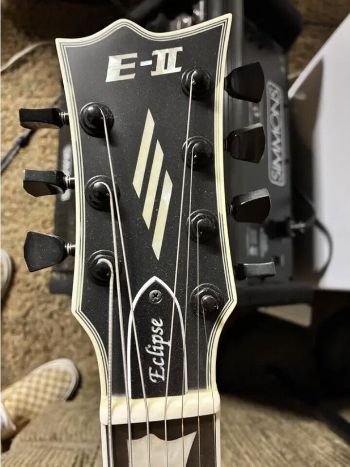 ESP E-II Eclipse-7 Evertune - Black Satin