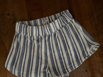 Women’s striped shorts Roxy brand size M blue,black and white