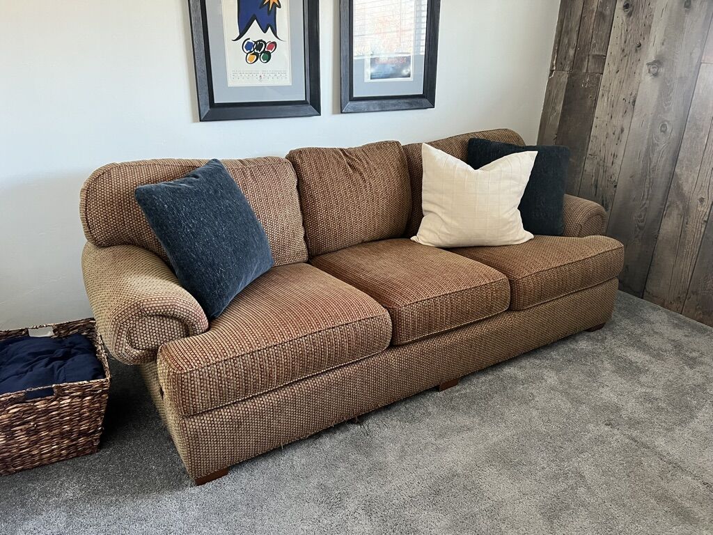 Tan Sofa (pillows not included)