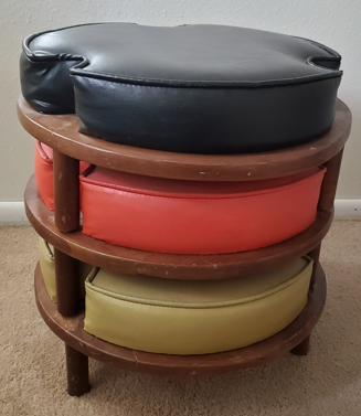 Vintage Stools _ Stacking (3) & Stand-alone (1)