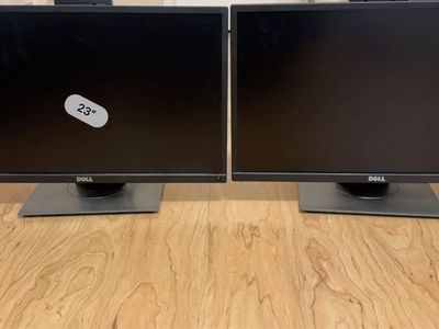Dell Monitors, 23" Display, Two Identical Monitors