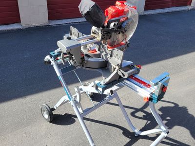 Milwaukee 12 inch chop saw & Bosch Rolling Stand ($750 OBO)