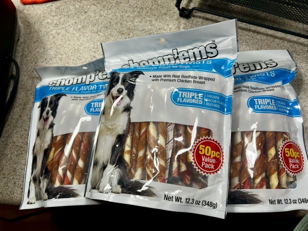 3x Chomp'ems Triple Flavor Twists Packs,