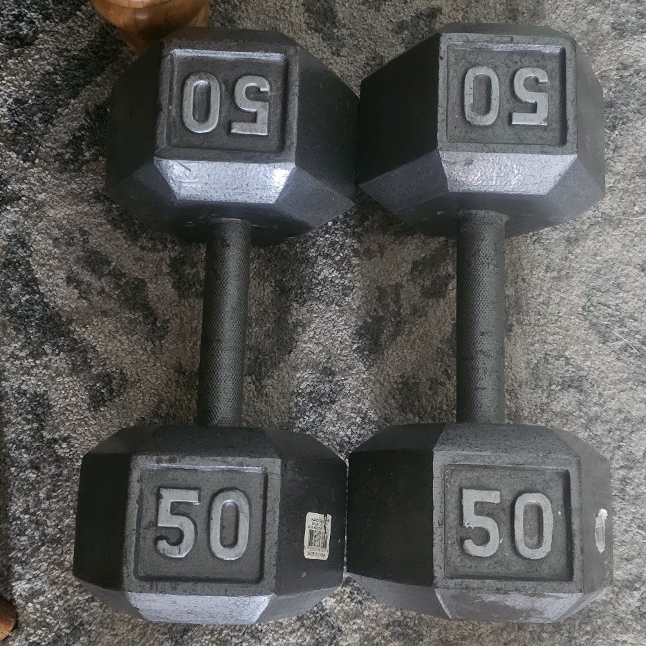 50 pound dumbbells