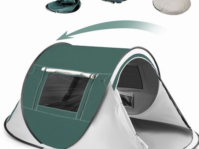 3-Person Instant Pop-Up Tent — Brand New