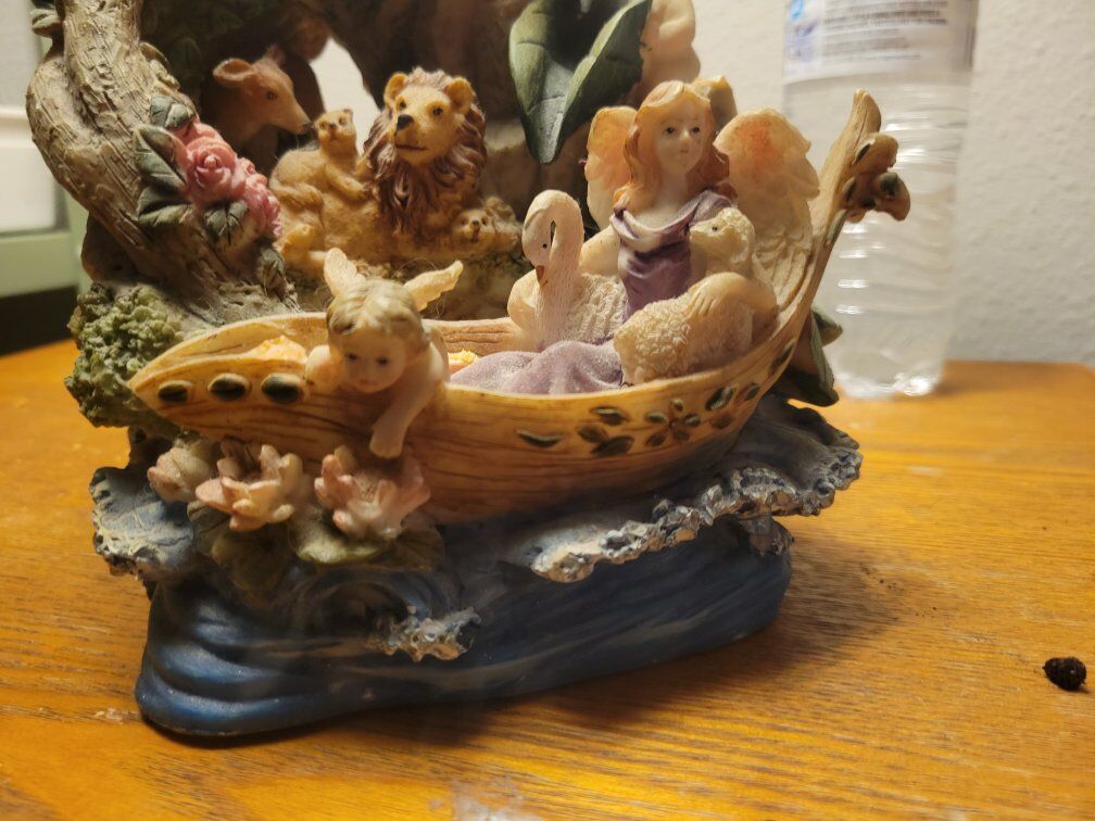fairies & animals on ark figurine