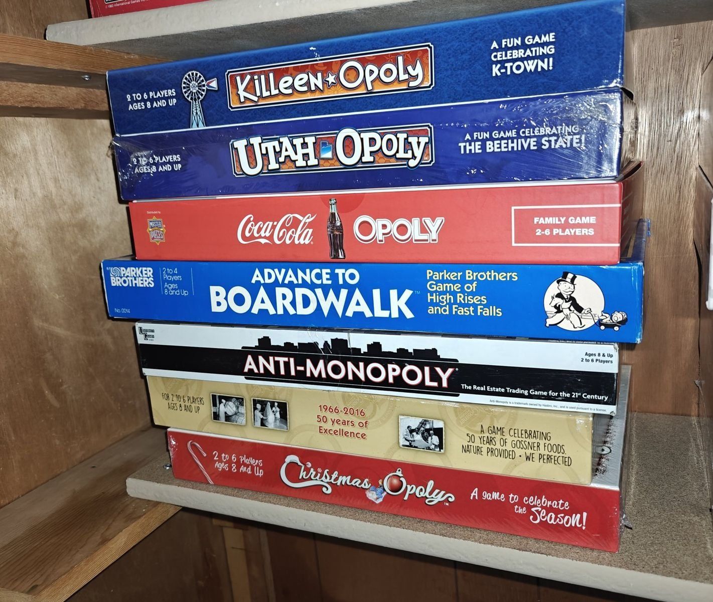 Assorted Monopoly Games (USAopoly, mostly, prices in description)