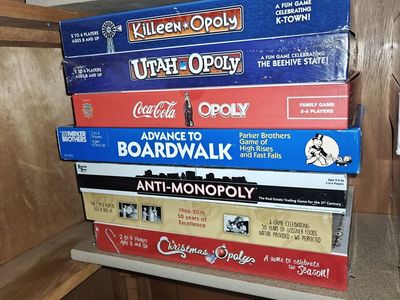 Assorted Monopoly Games (USAopoly, mostly, prices in description)