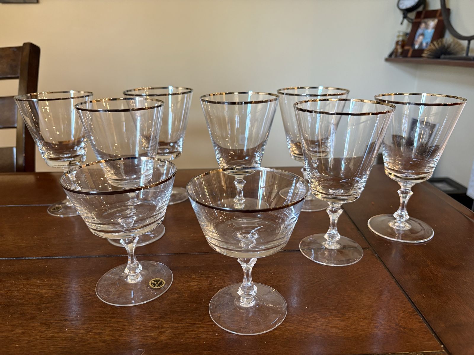 Vintage Helios Crystal West Germany Stemware