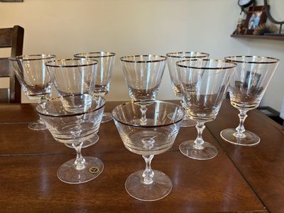Vintage Helios Crystal West Germany Stemware