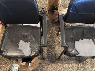 Pair of Black Office Chairs
