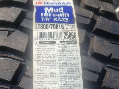 BFGoodrich Mud-Terrain T/A KM3 Tires LT305/70R16 - Set of 4 Brand New