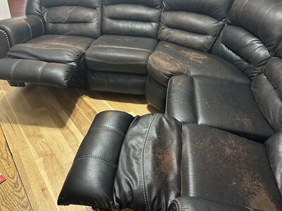 Black Reclining Sectional