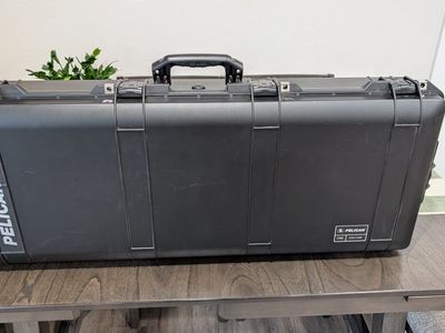 Pelican Air 1745 BOW Case - Hard Travel Case with Wheels, TSA Approved, Black