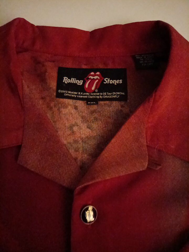 Vintage Rolling Stones Branded Button up Shirt