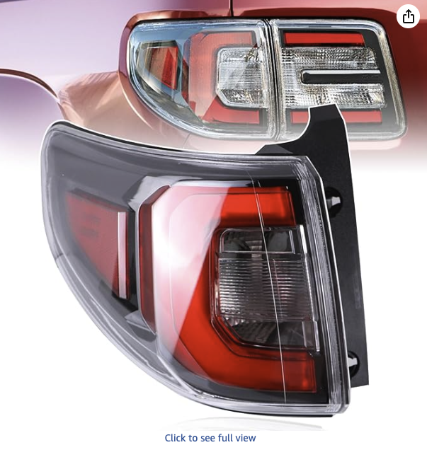 Driver side Tail Light Compatible with GMC Acadia 2013-2016 Acadia Limited 2017 Rear LED Taillight Replace 84051375-PFM.