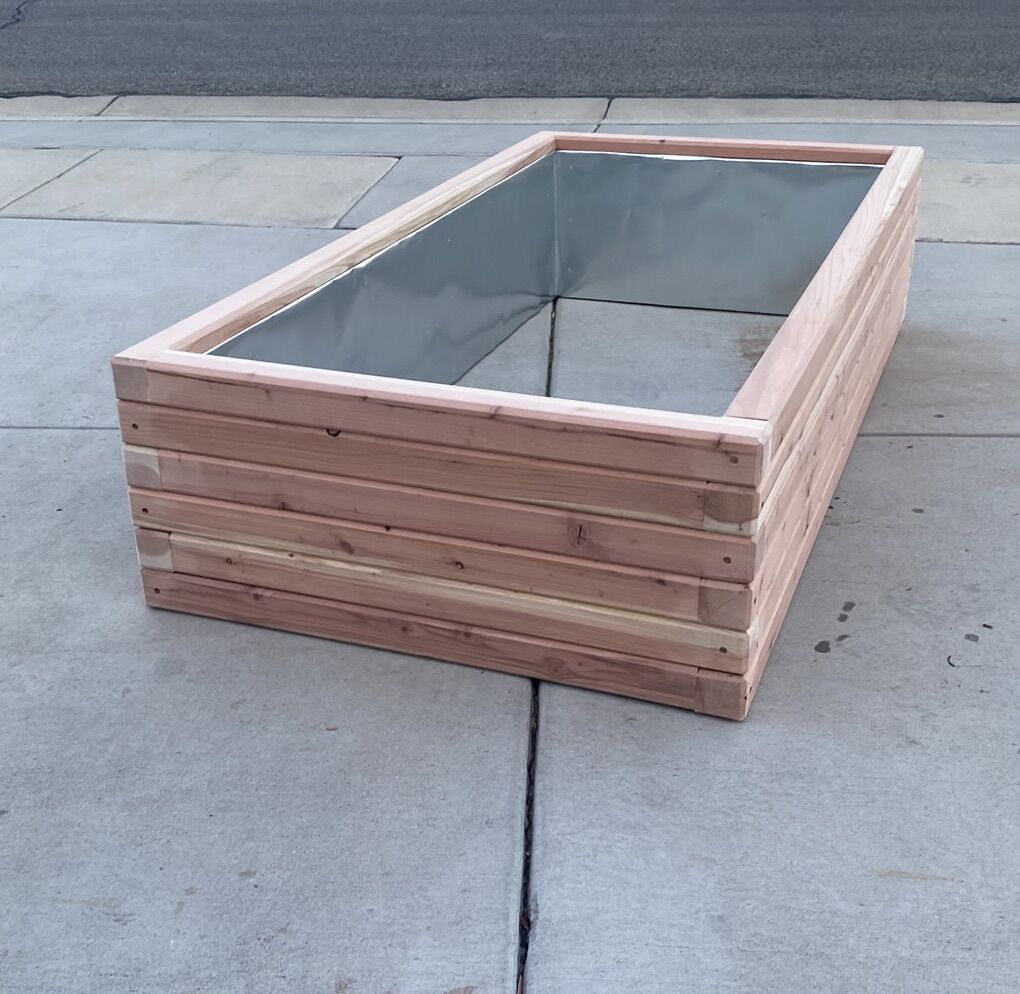 THICK Redwood Raised Planter Beds