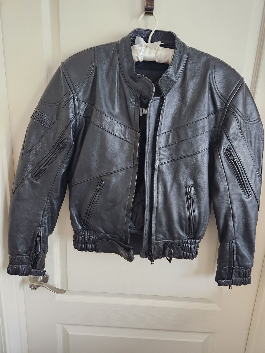 Women's leather Joe Rocket bomber jacket