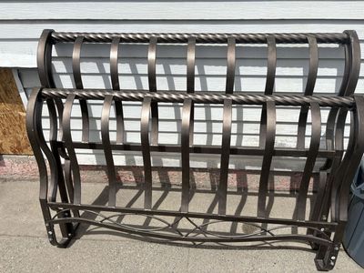 Sleigh bed frame