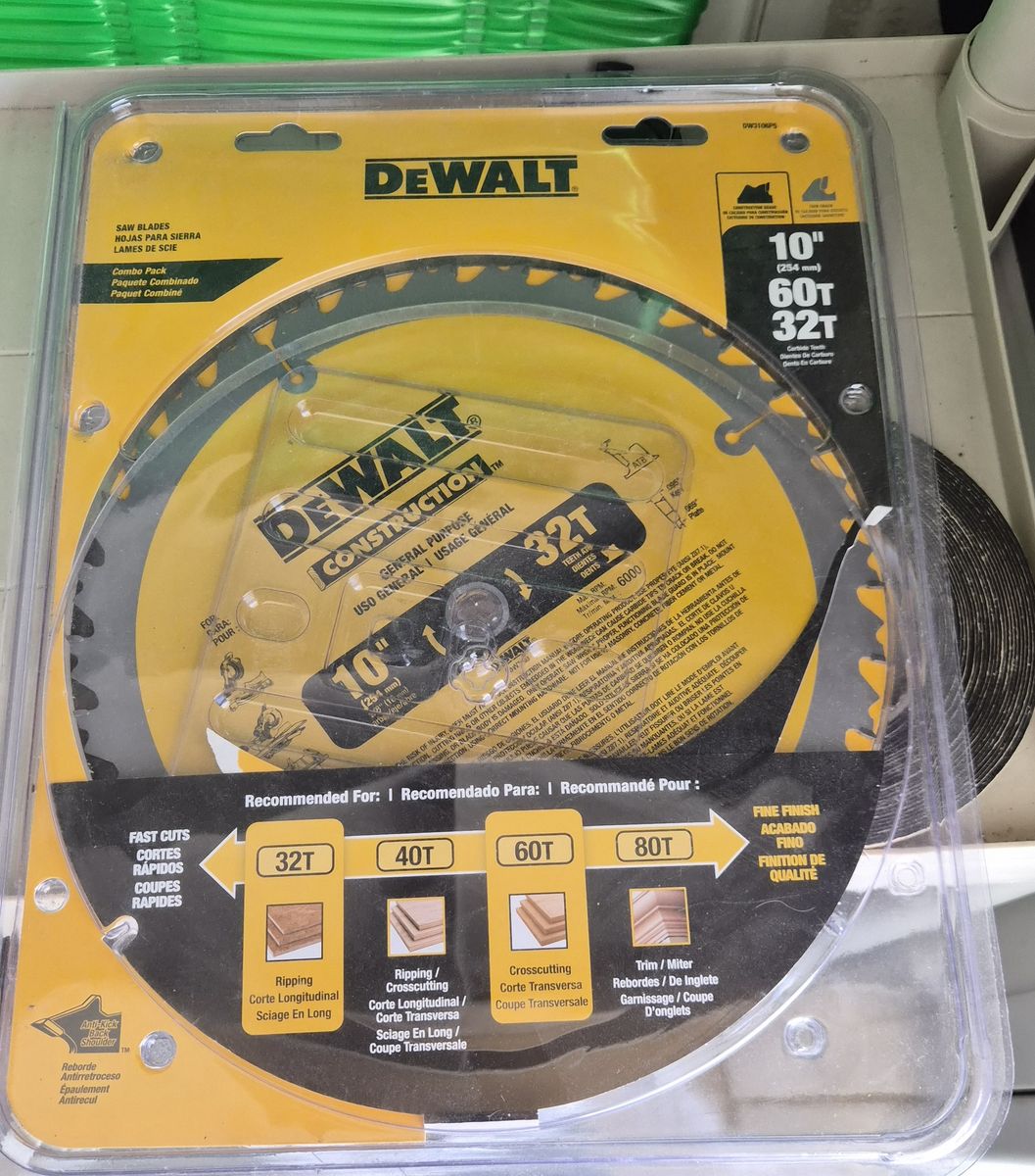 DeWalt 10" 32T blade