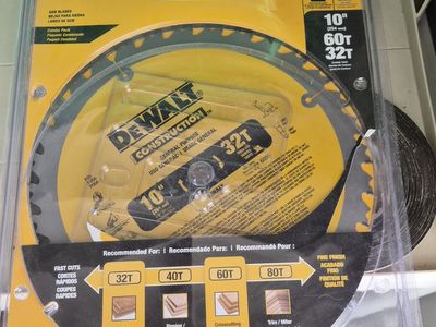 DeWalt 10" 32T blade
