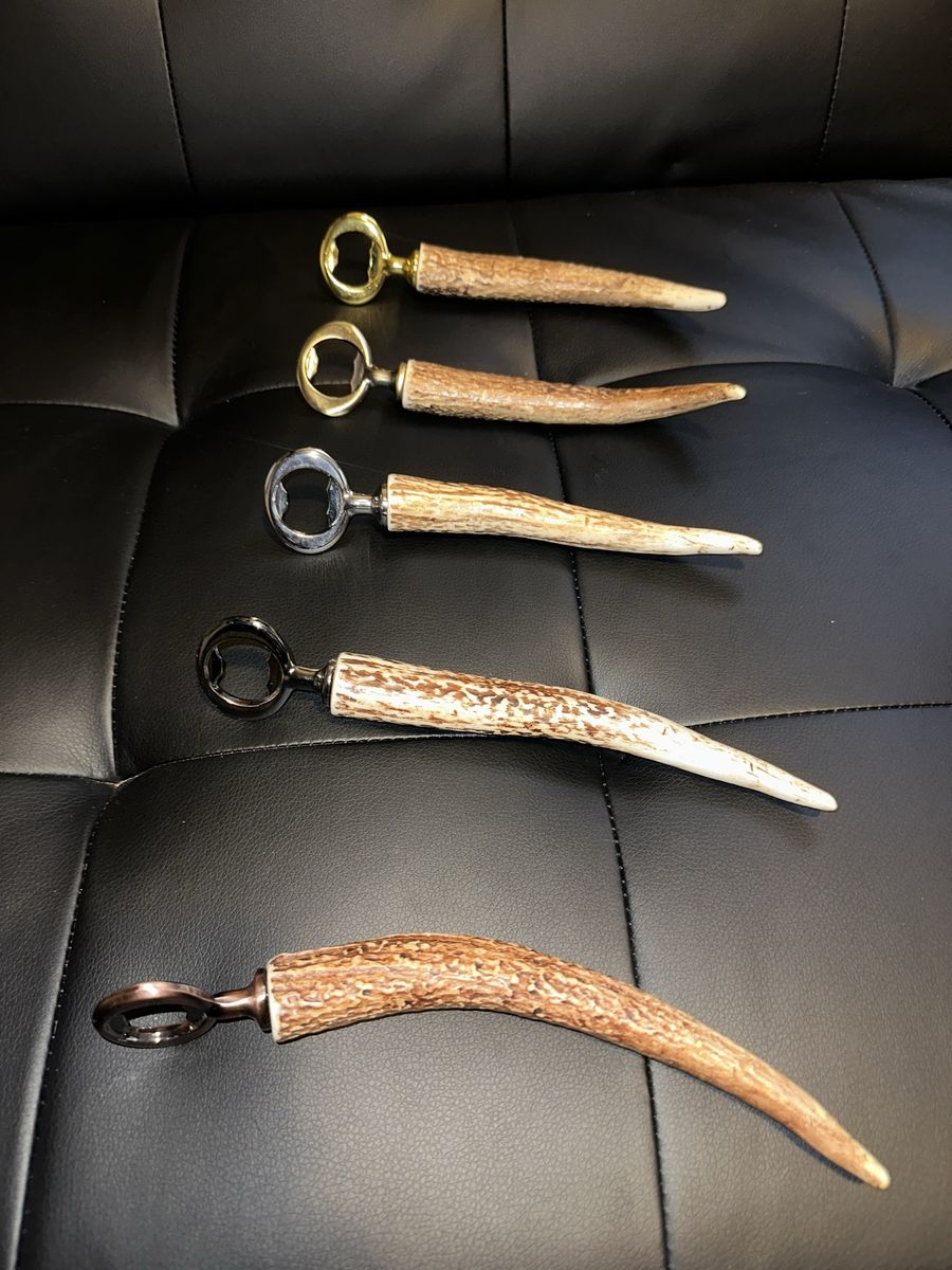 Antler bottle opener