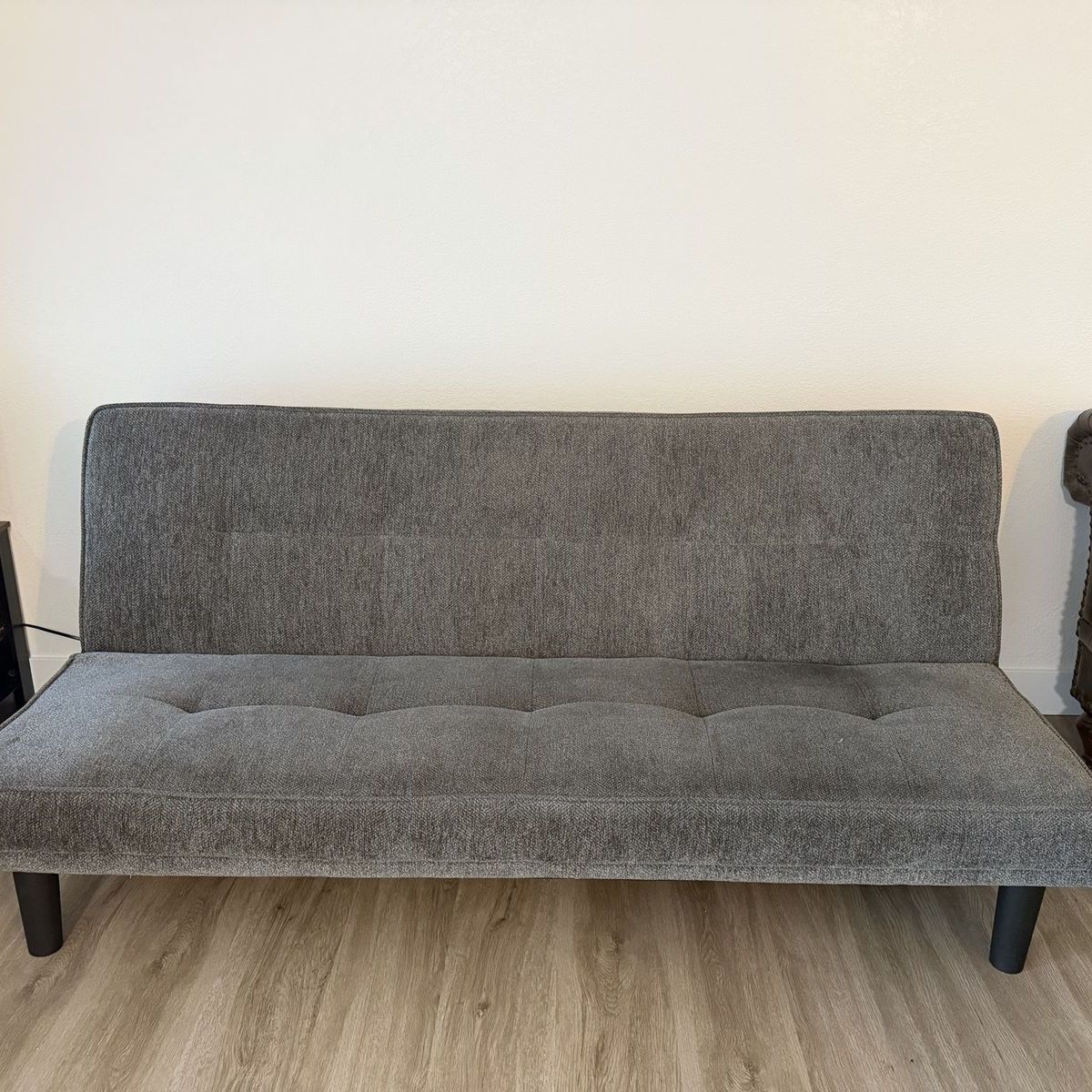 Gray Convertible Futon Sofa Couch
