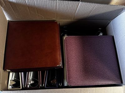 Lot of 19 Padded Photo Albums & Scrapbook Binders - Assorted Colors