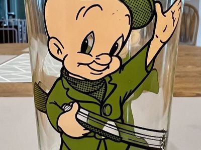 Vintage 1973 Pepsi Collector Series Looney Tunes Elmer Fudd Glass - Mint Condition