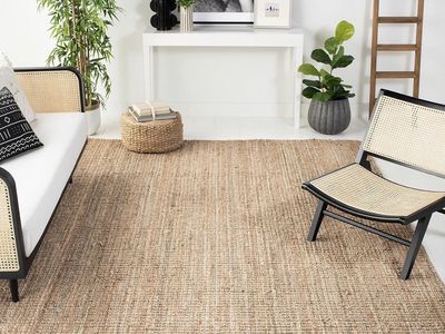 New. 9x12 Chunky Farmhouse Jute Area Rug