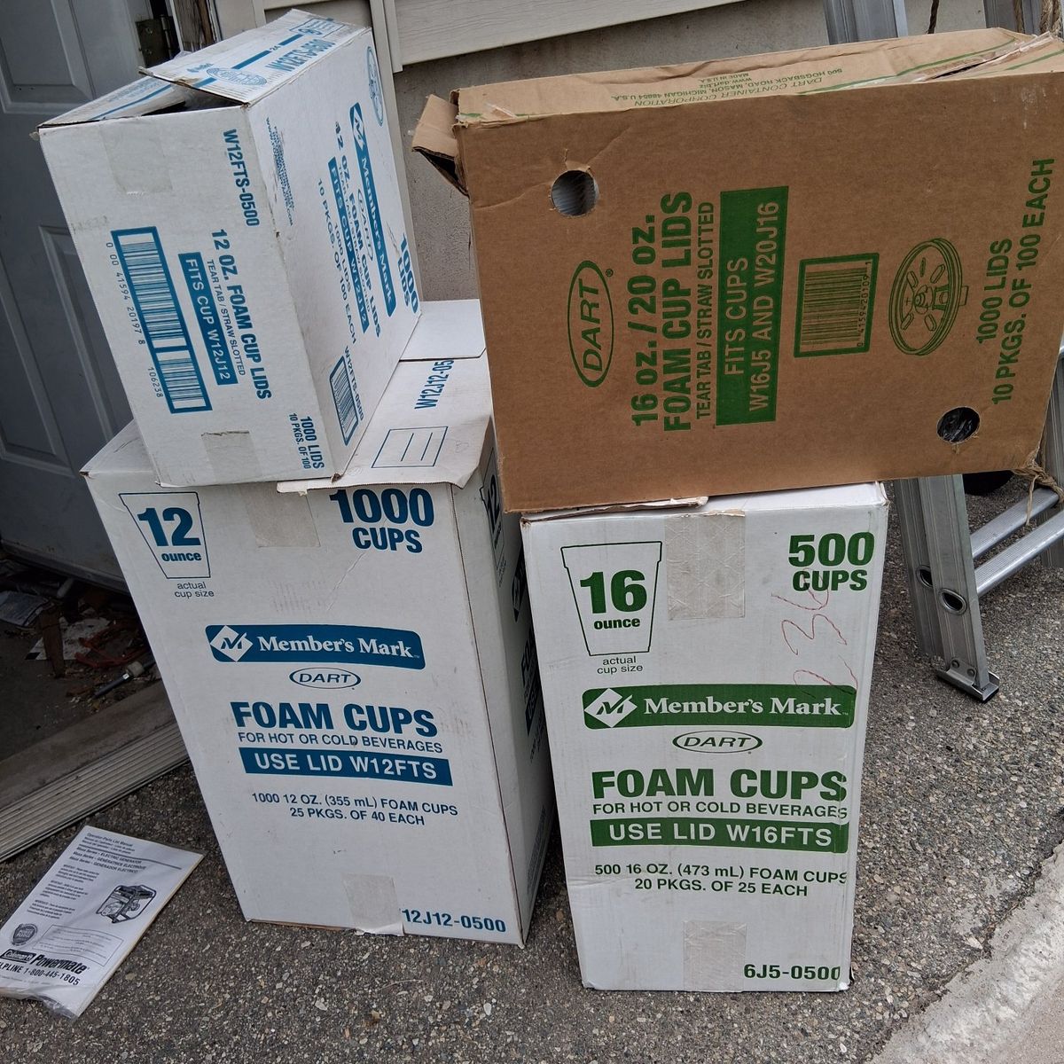 foam cups