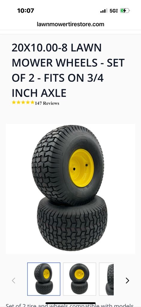 Lawn Mower Tires &Wheels 20x8-8