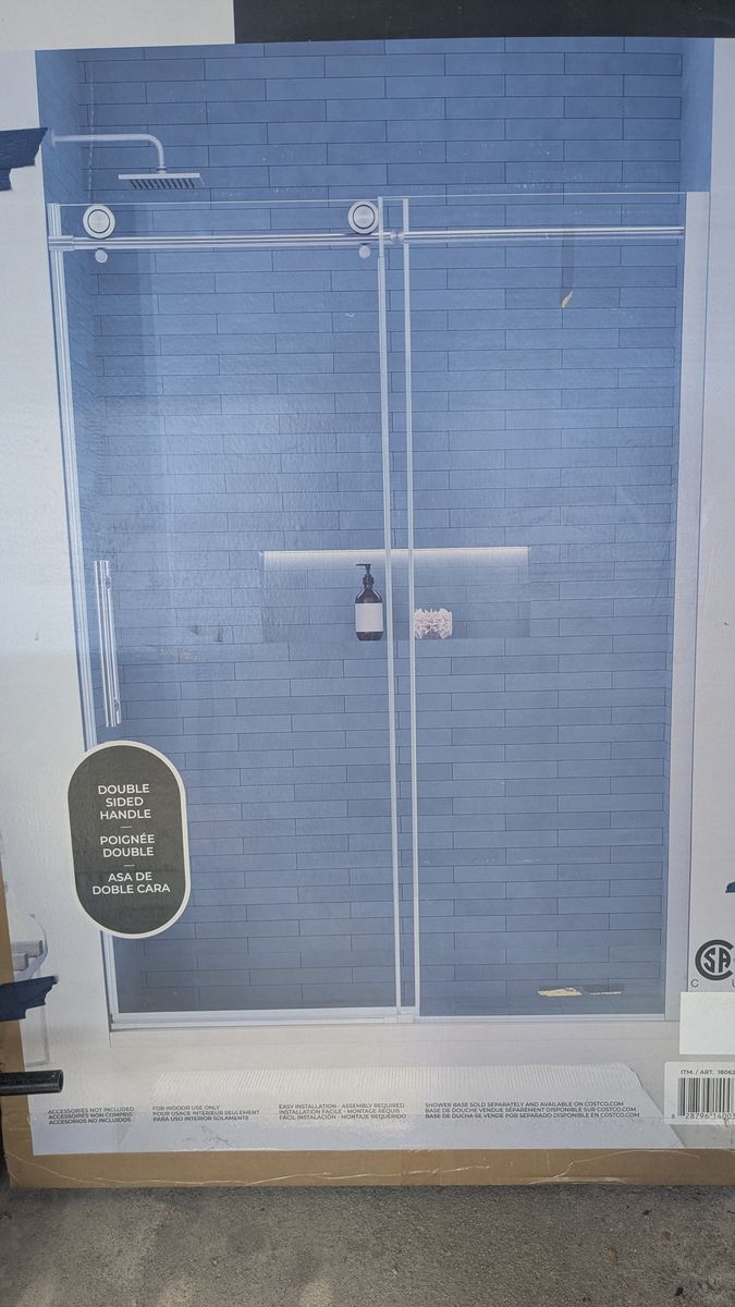 Glass shower door
